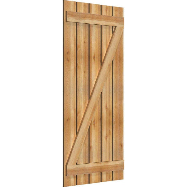 Rough Sawn Western Red Cedar Board-n-Batten Shutters Q41680
