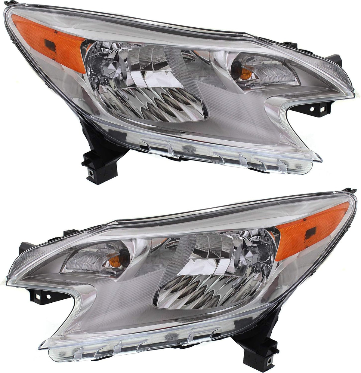 Headlight Assembly Set of 2 Halogen P74199