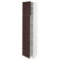 White High Cabinet with Shelves and 2 Doors F90317