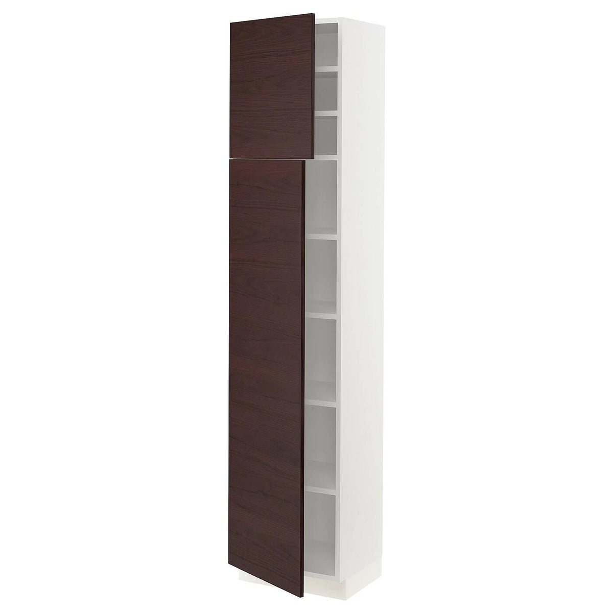 White High Cabinet with Shelves and 2 Doors F90317