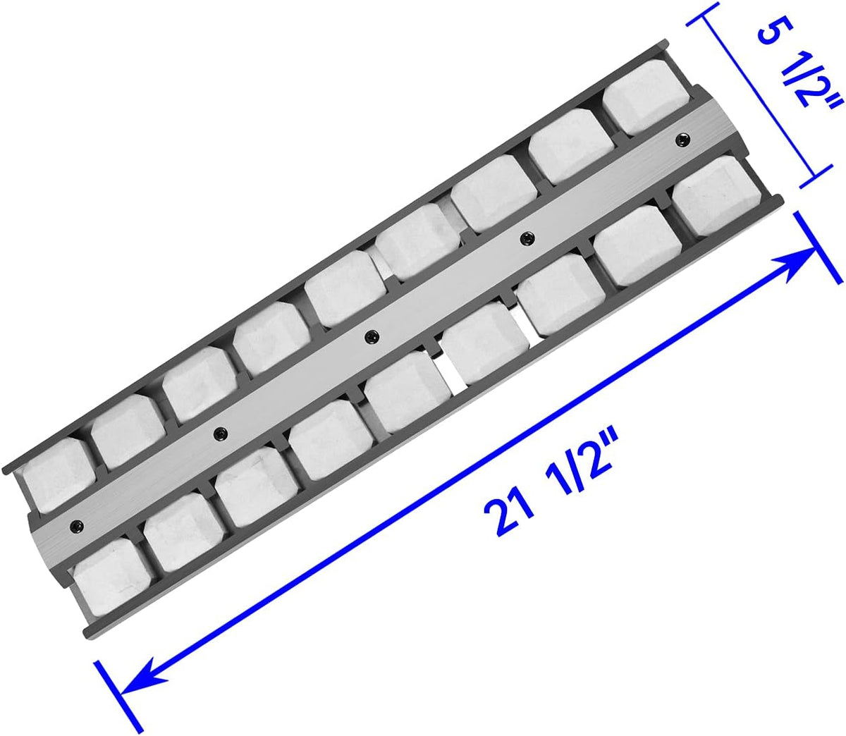 BBQ Grill Briquette Tray Heat Plates Burner Covers, Pack of 2 X2500