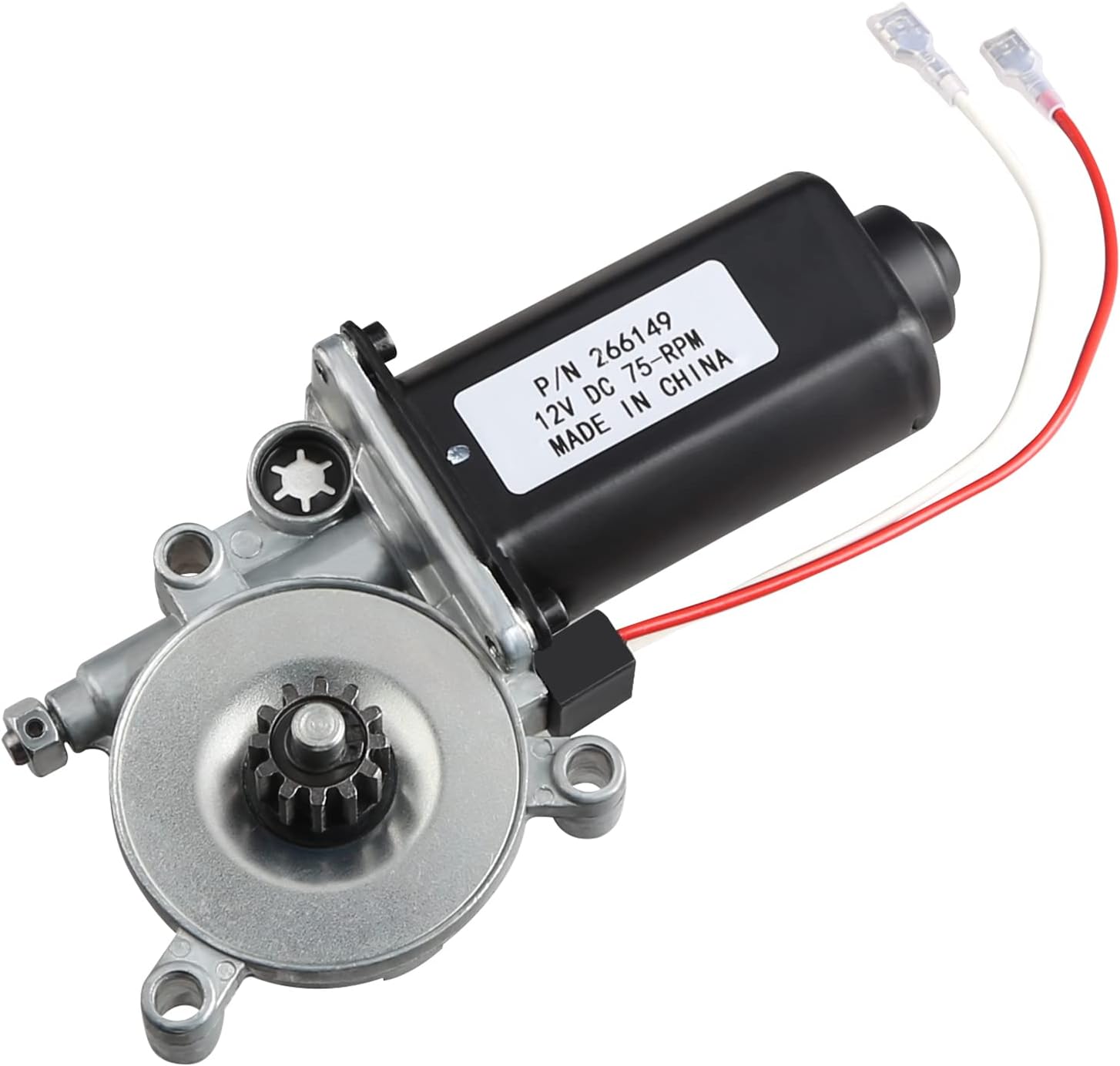 RV Power Awning Motor Replacement with Dual Connector X821339