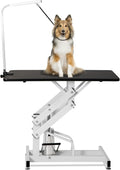 Black White Heavy Duty Hydraulic Pet Grooming Table F52299