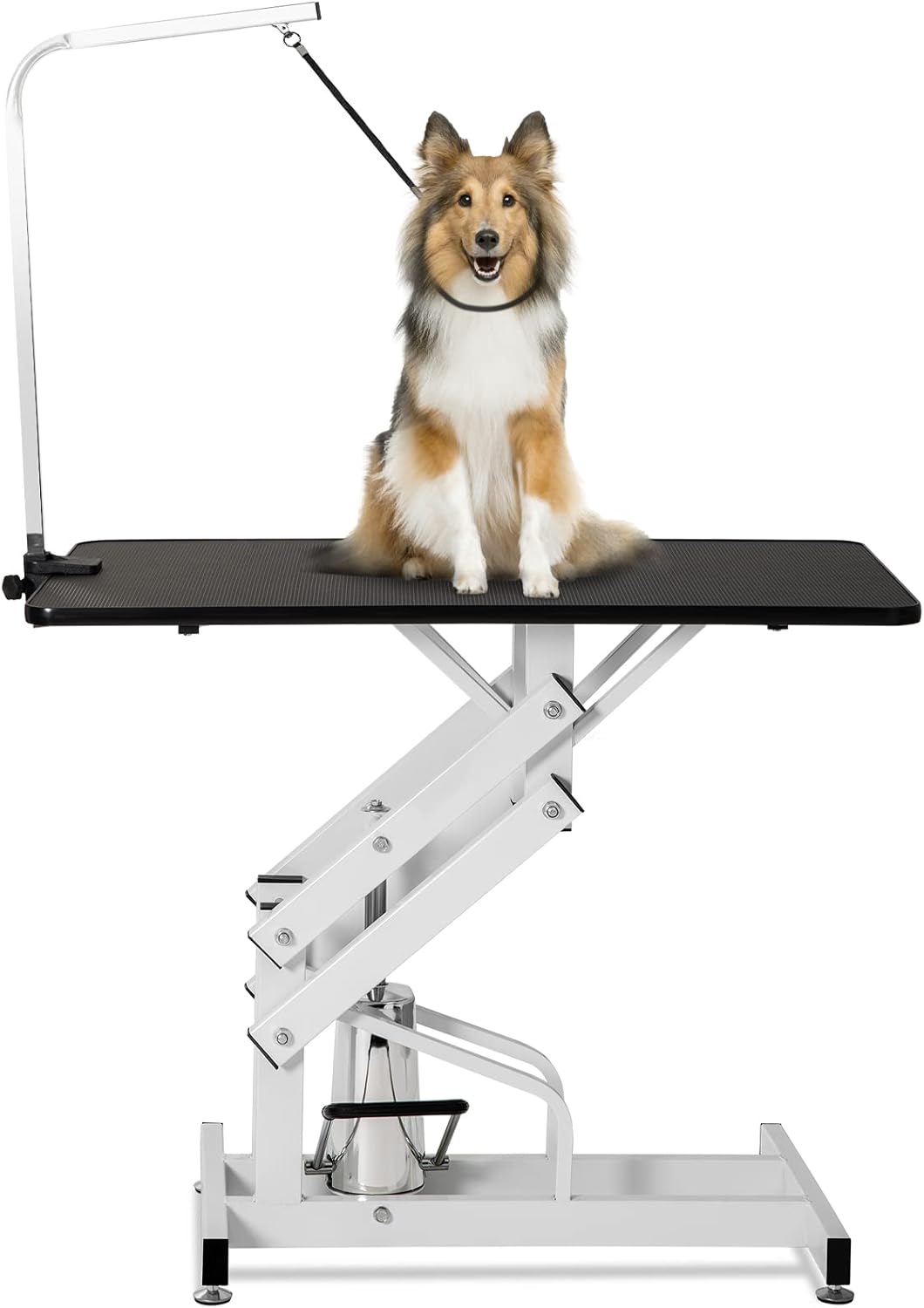 Black White Heavy Duty Hydraulic Pet Grooming Table F52299