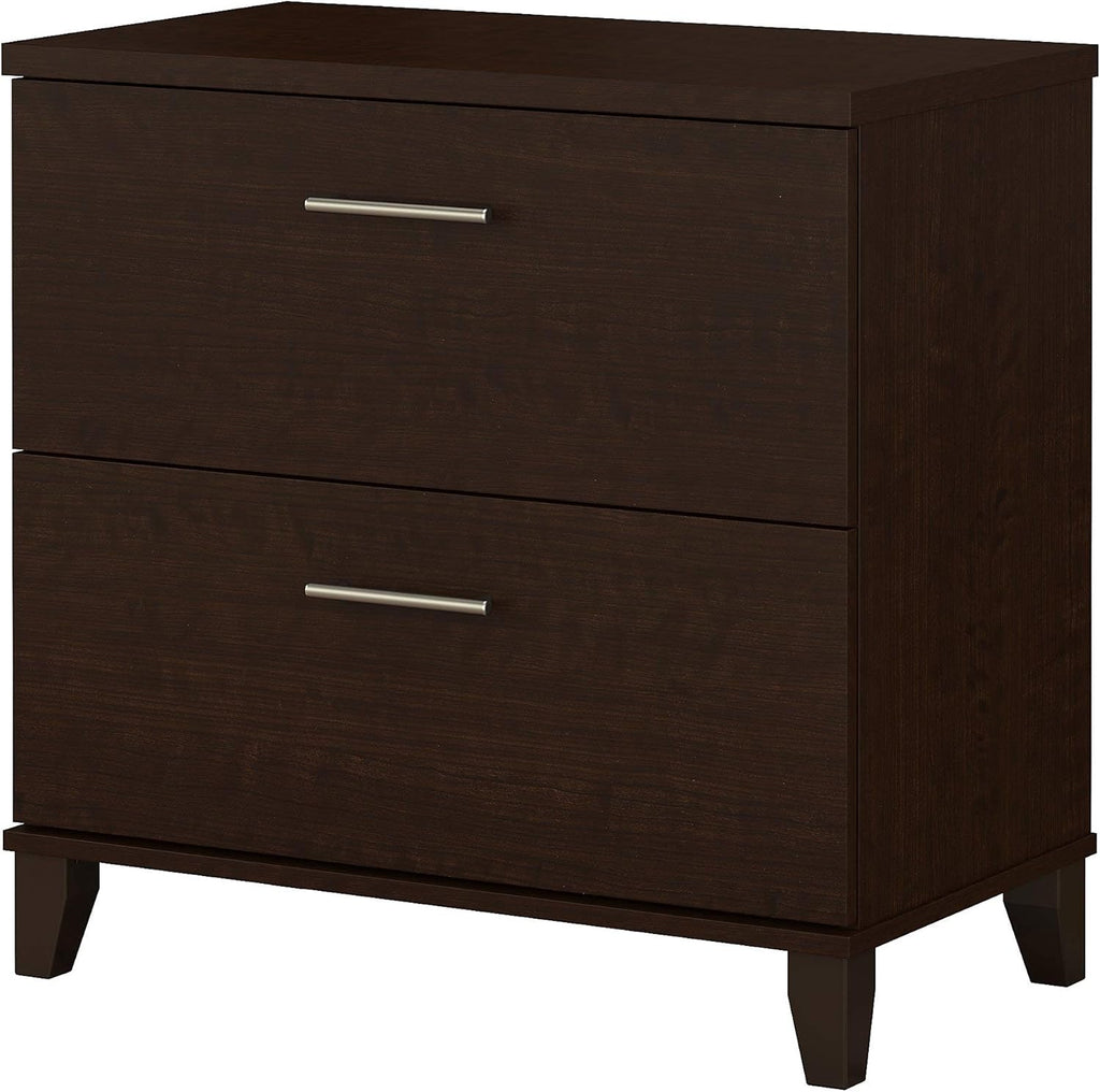 2 Drawer Lateral File Cabinet, Mocha Cherry L758417