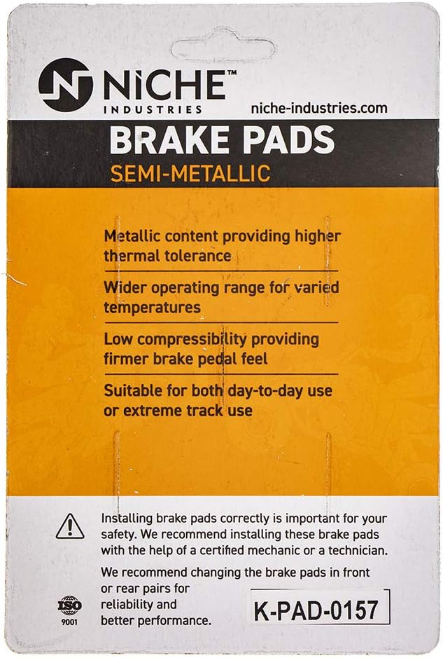 Semi-Metallic Brake Pad Set Pack of 2 Y712