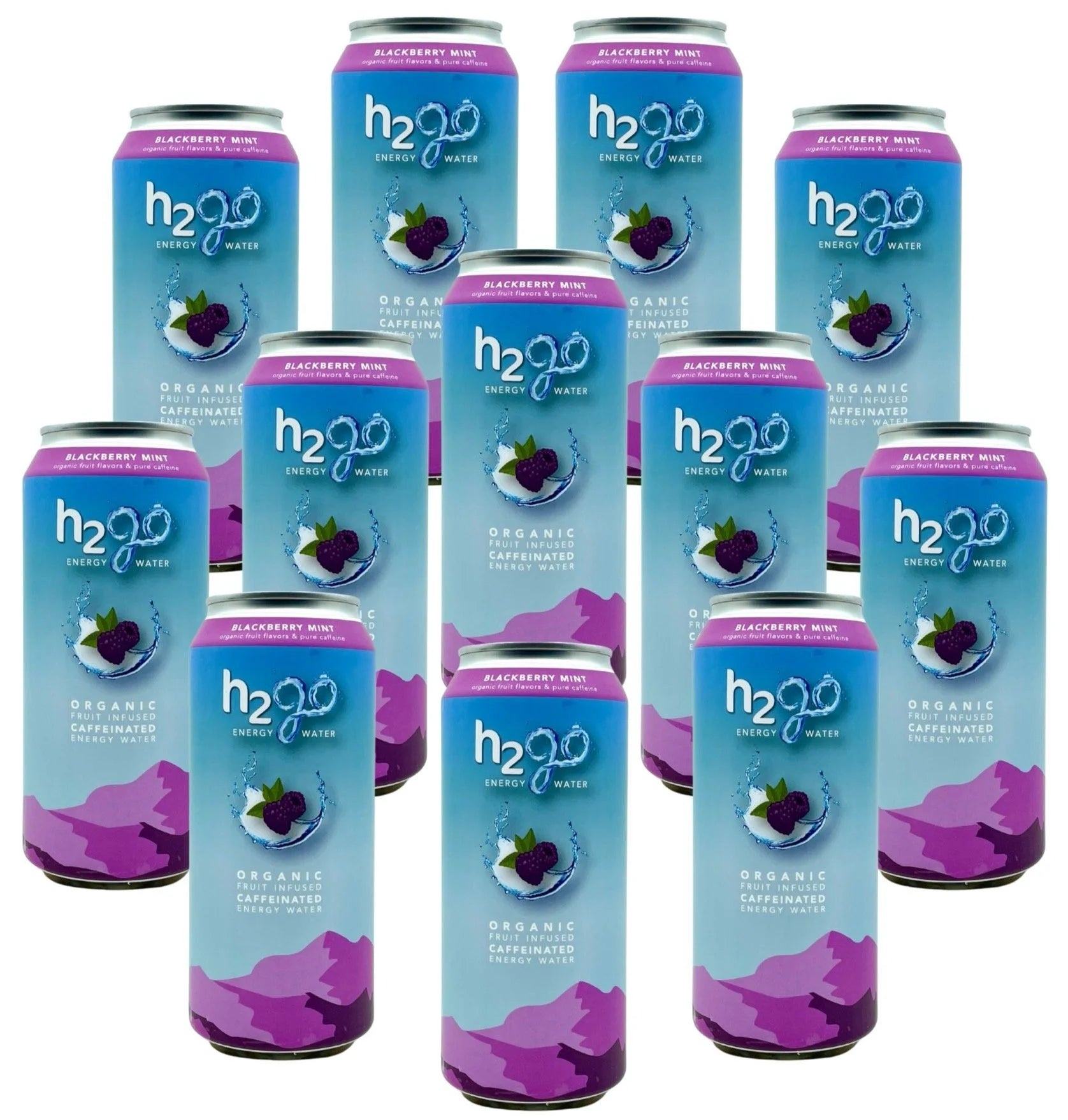 Blackberry Mint Organic Energy Water (Pack of 12) U102208