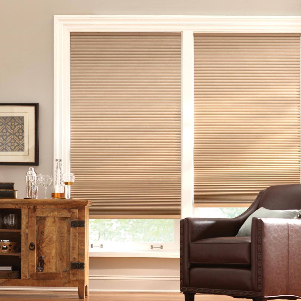 Latte Cordless Blackout Cellular Shade 37.5 in. W x 72 in. L H32369