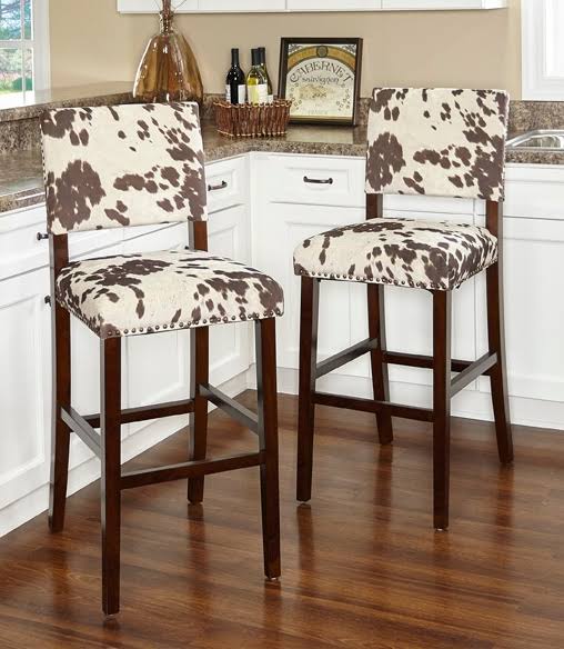 Cow Print Bar Stool L699203