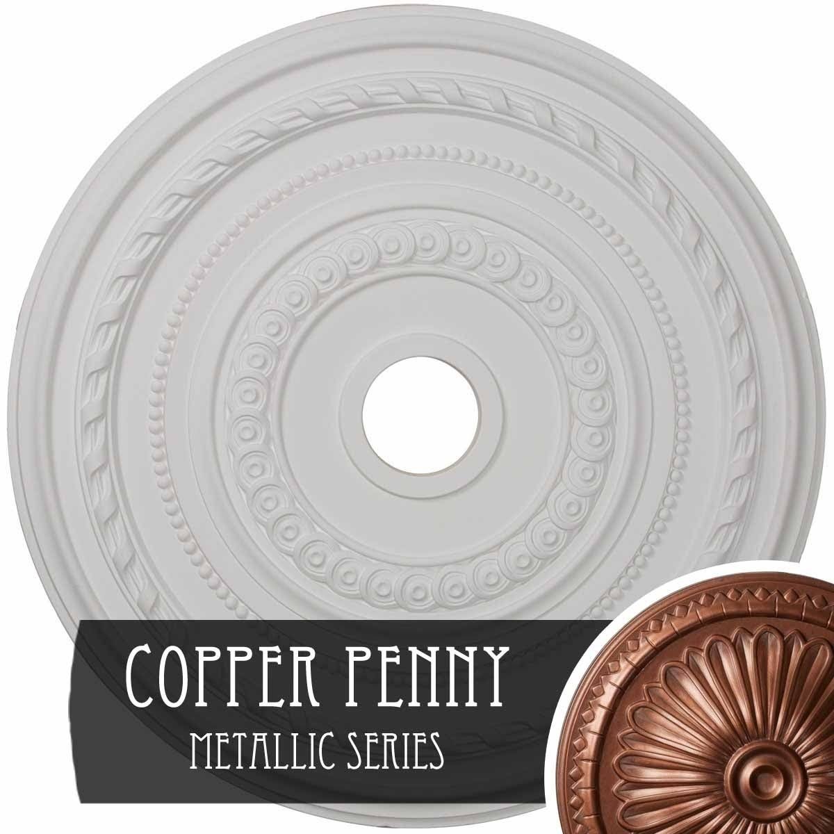 Copper Penny Ceiling Medallion H2852