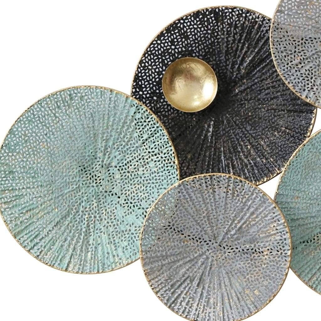 Metal Lily Pad Wall Decor A39115