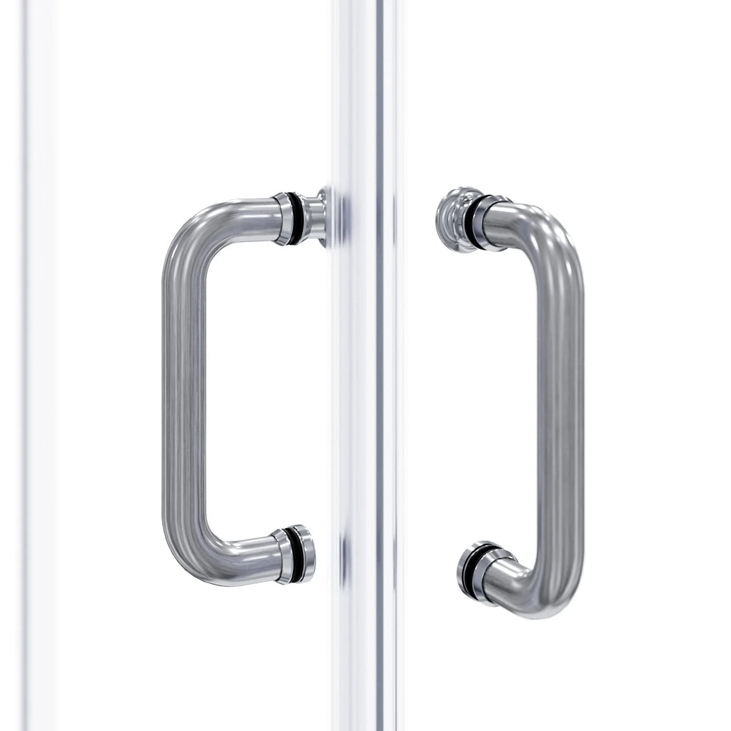36 x 36 x 72 Corner Sliding Shower Enclosure Door Black Brushed Nickel J3239
