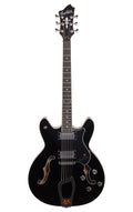 Black Gloss Semi-Hollow Electric Guitar S4738