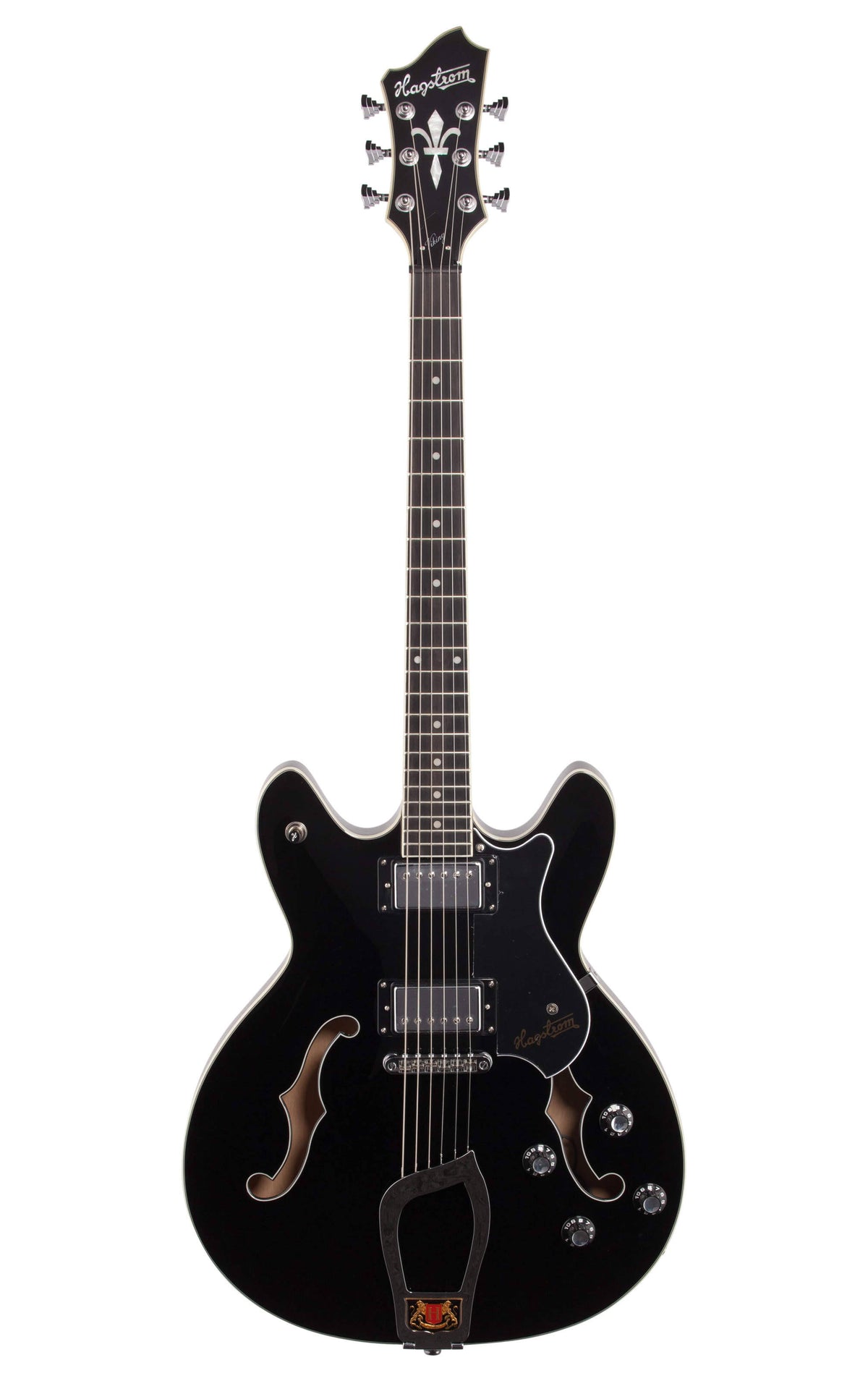 Black Gloss Semi-Hollow Electric Guitar S4738