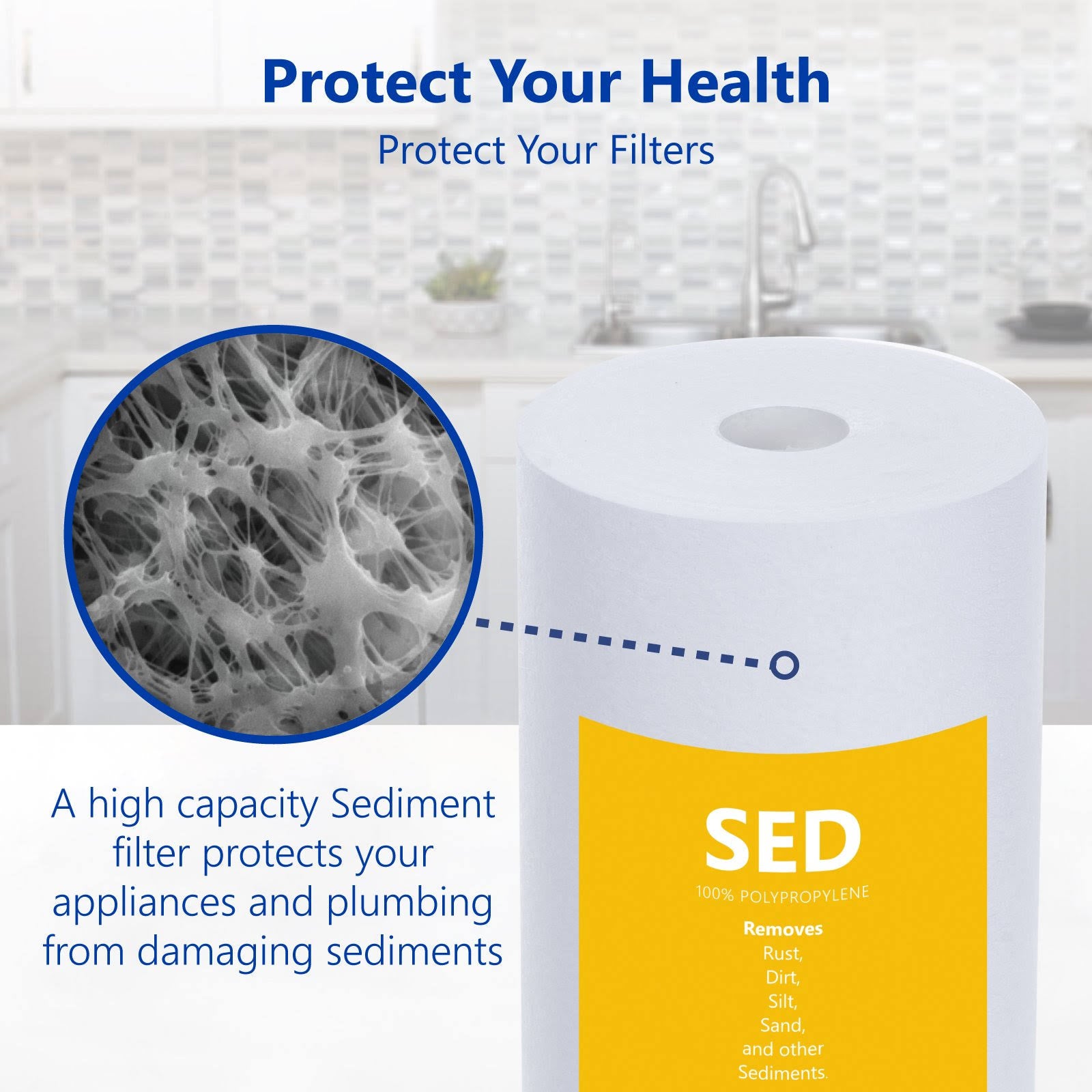12 Pack Big Blue Sediment Replacement Filter T970052