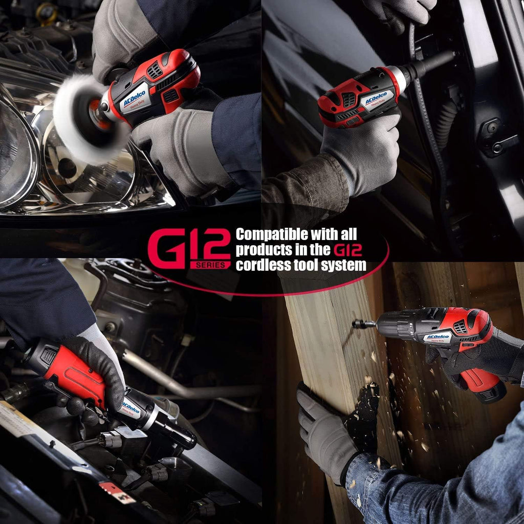 12V Cordless Li-ion 3" Mini Polisher & 2-Speed 3/8" Drill Driver Combo Tool Kit with 2 Batteries S2123