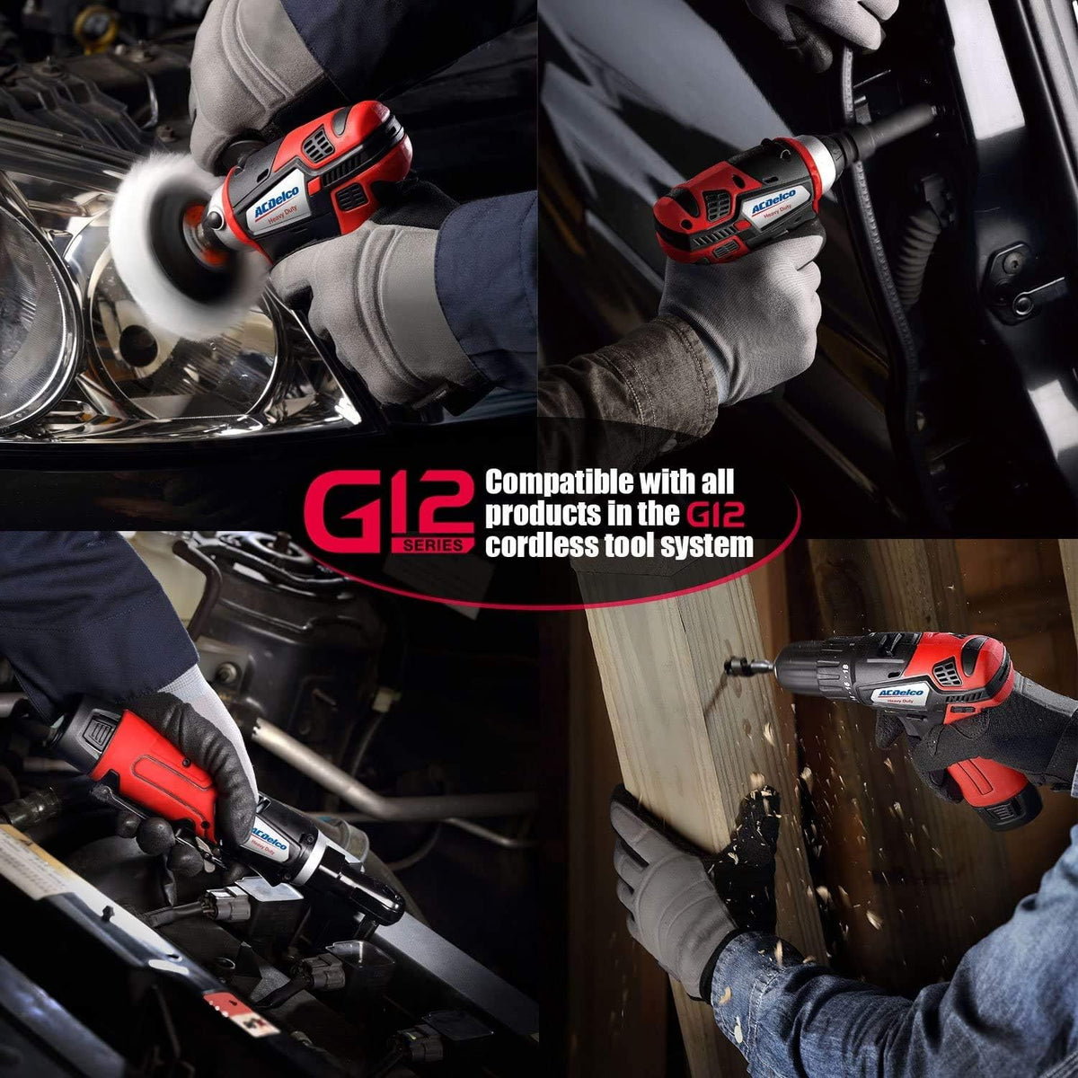 12V Cordless Li-ion 3" Mini Polisher & 2-Speed 3/8" Drill Driver Combo Tool Kit with 2 Batteries S2123