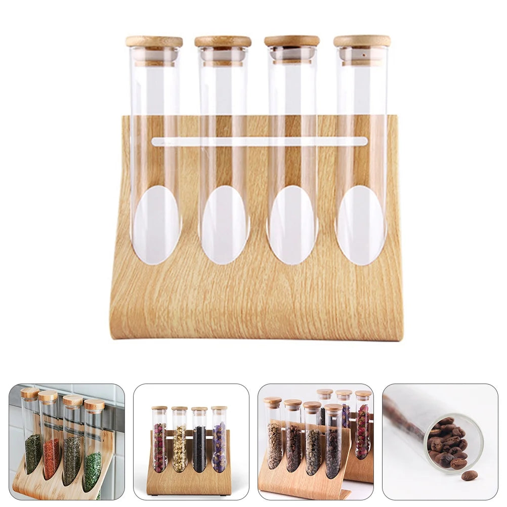 Clear Glass Test Tube Storage Rack V583