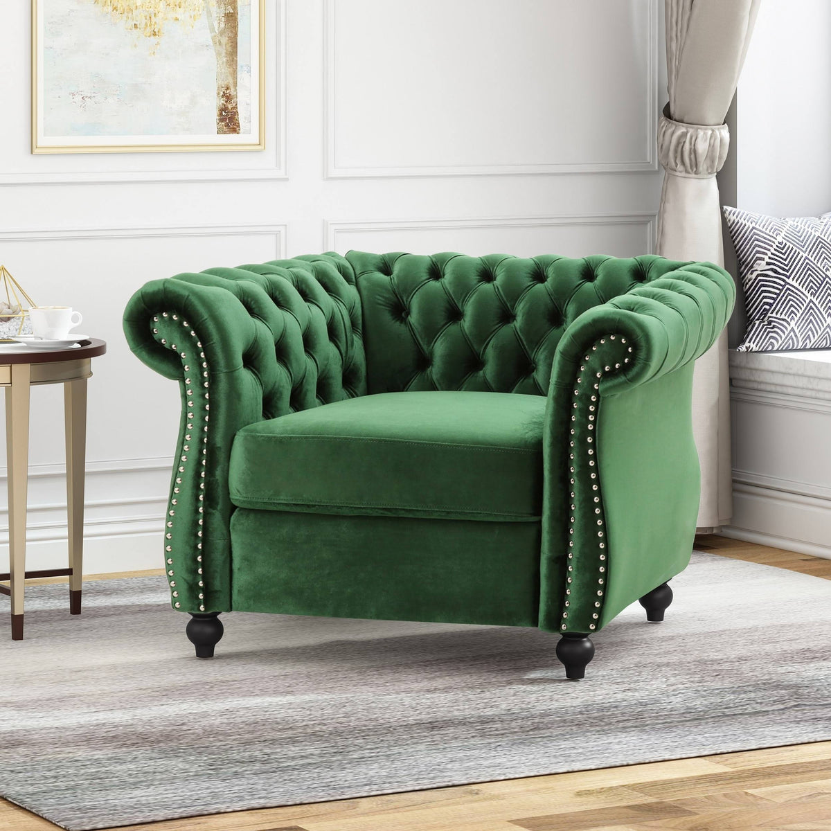 Chesterfield Club Chair Beige K7520
