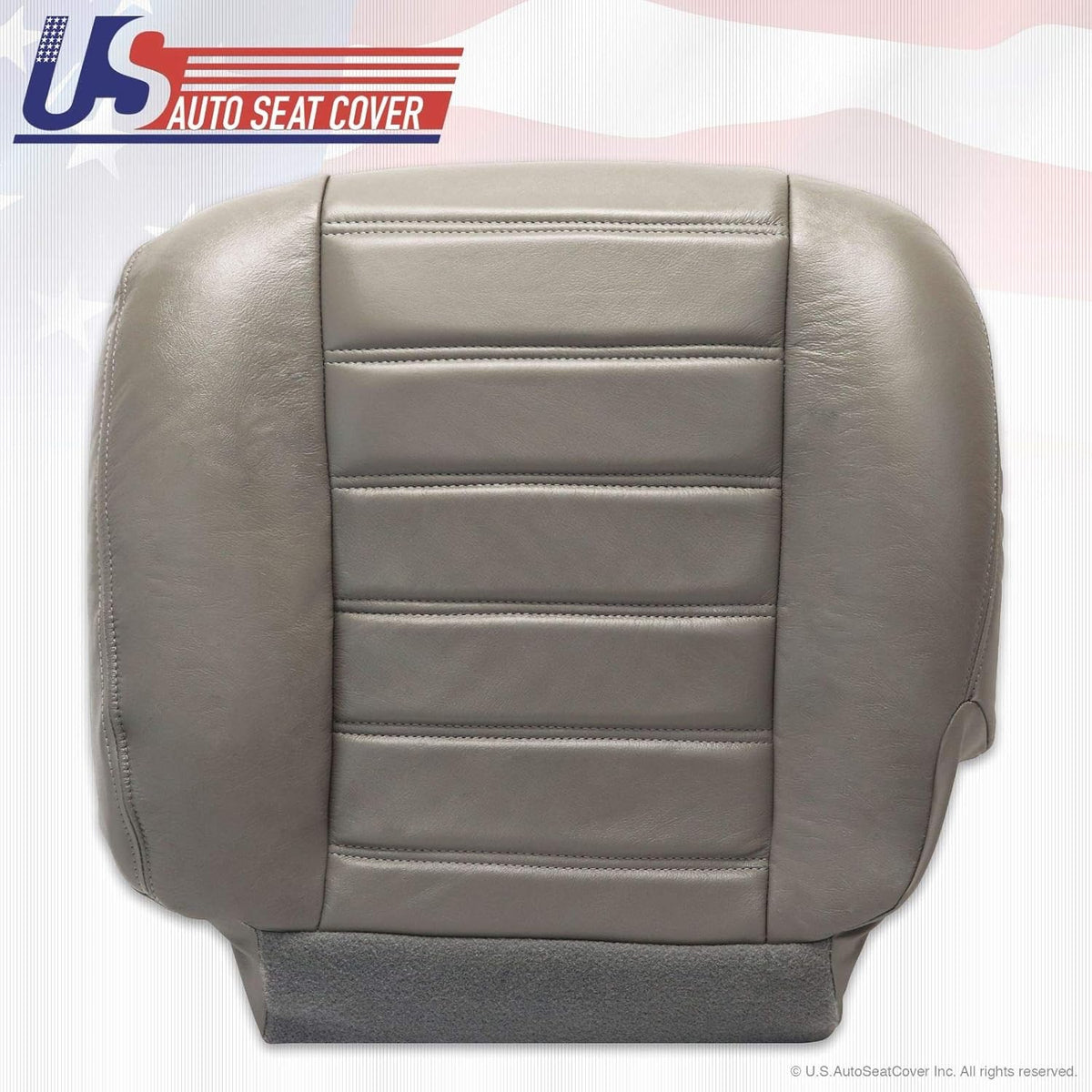 Wheat Gray Genuine Leather Seat Cover M53891