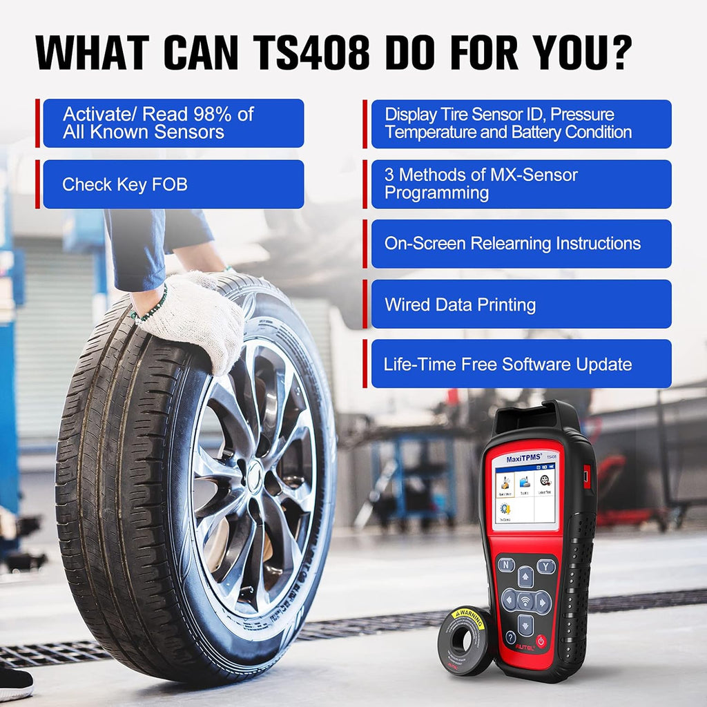 TPMS Relearn Tool with 2 Modes, MX-Sensor Activation/Relearn/Reset W372209