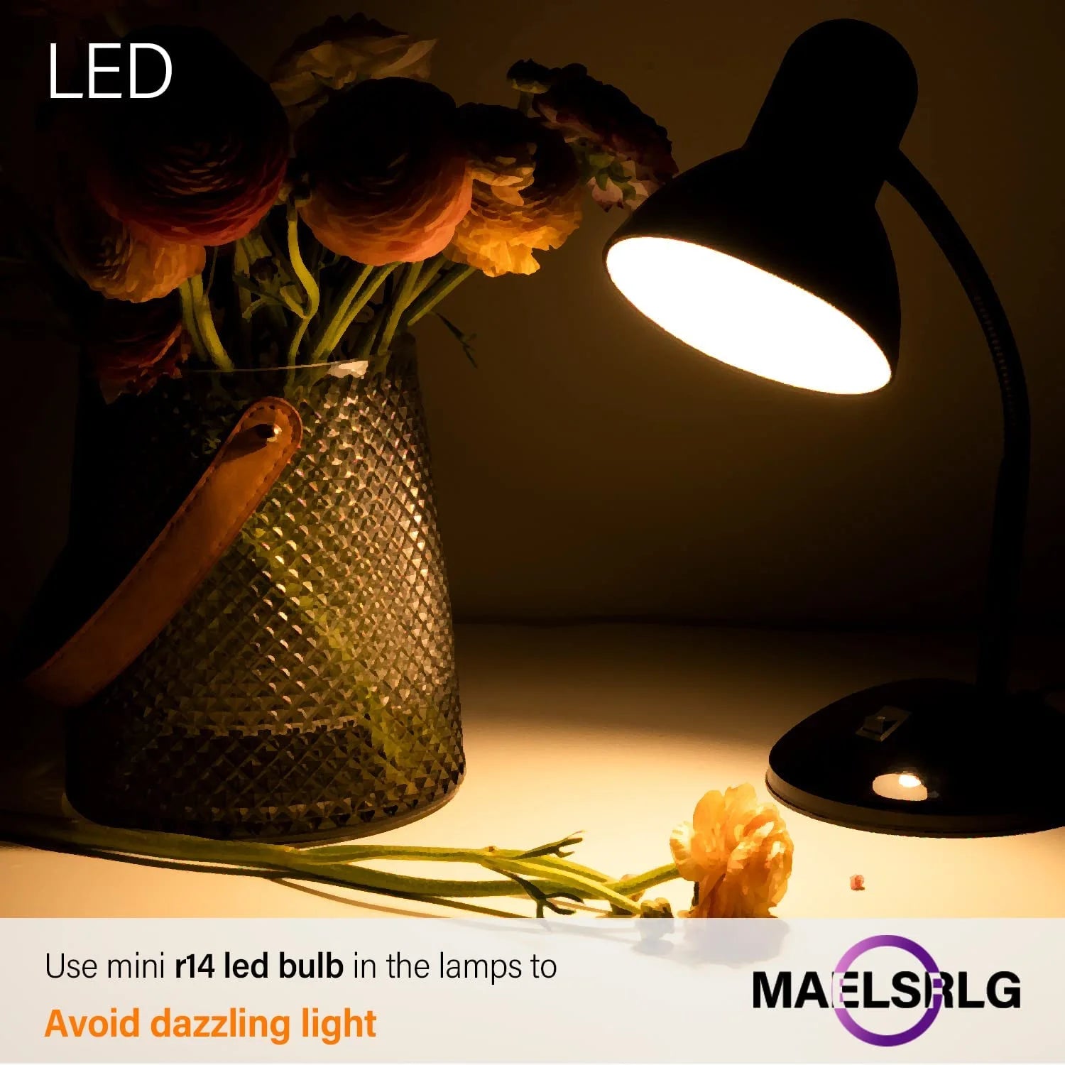 R14 LED Bulb, 3W 300 Lumens, 2700K Soft White, E26 Base, Pack of 6 N8984
