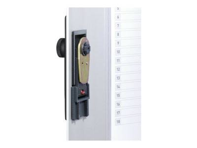 Locking Key Cabinet, 72-Key, Brushed G28633
