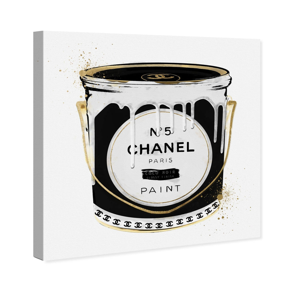Black Fashion Paint Noir Glam Canvas J30930