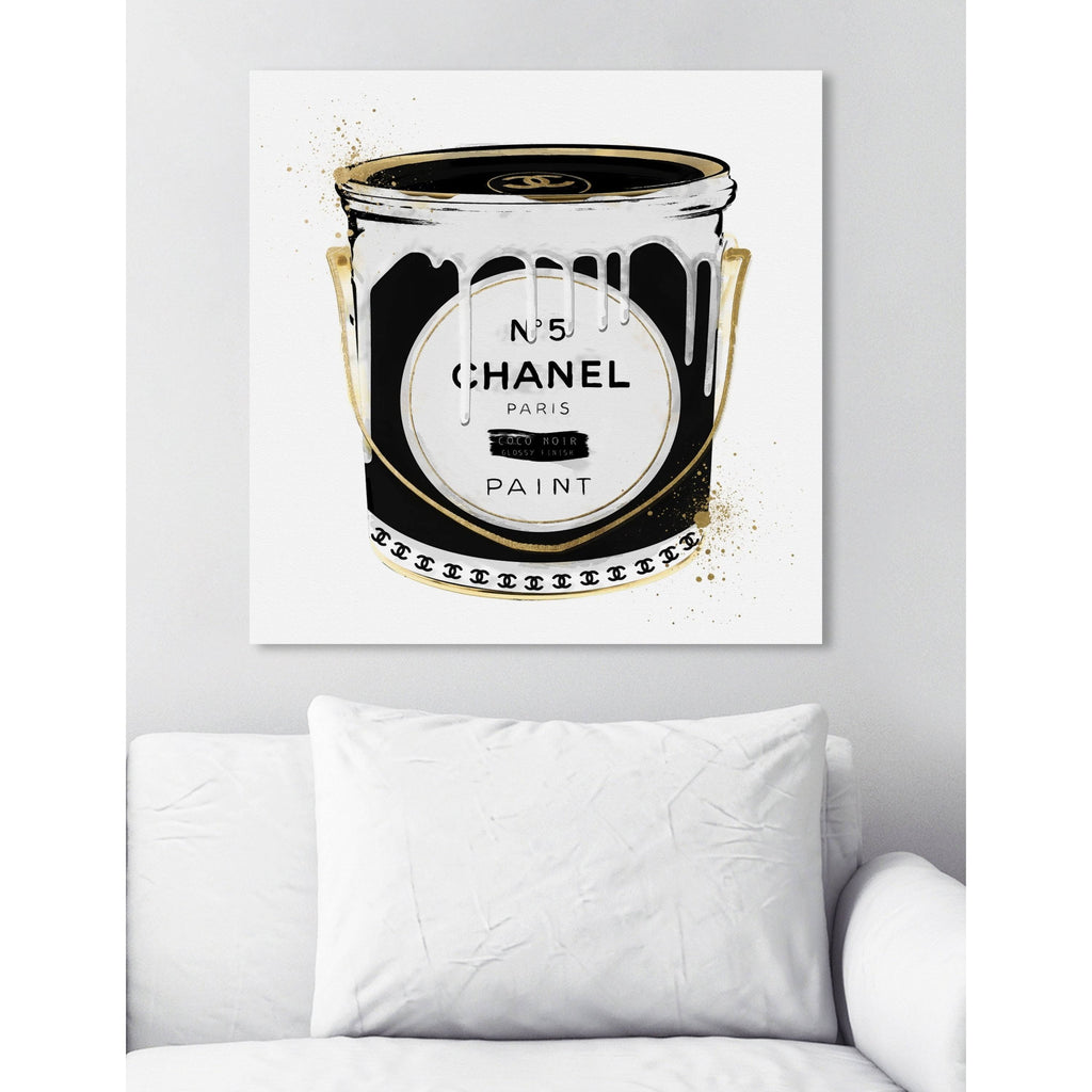 Black Fashion Paint Noir Glam Canvas J30930
