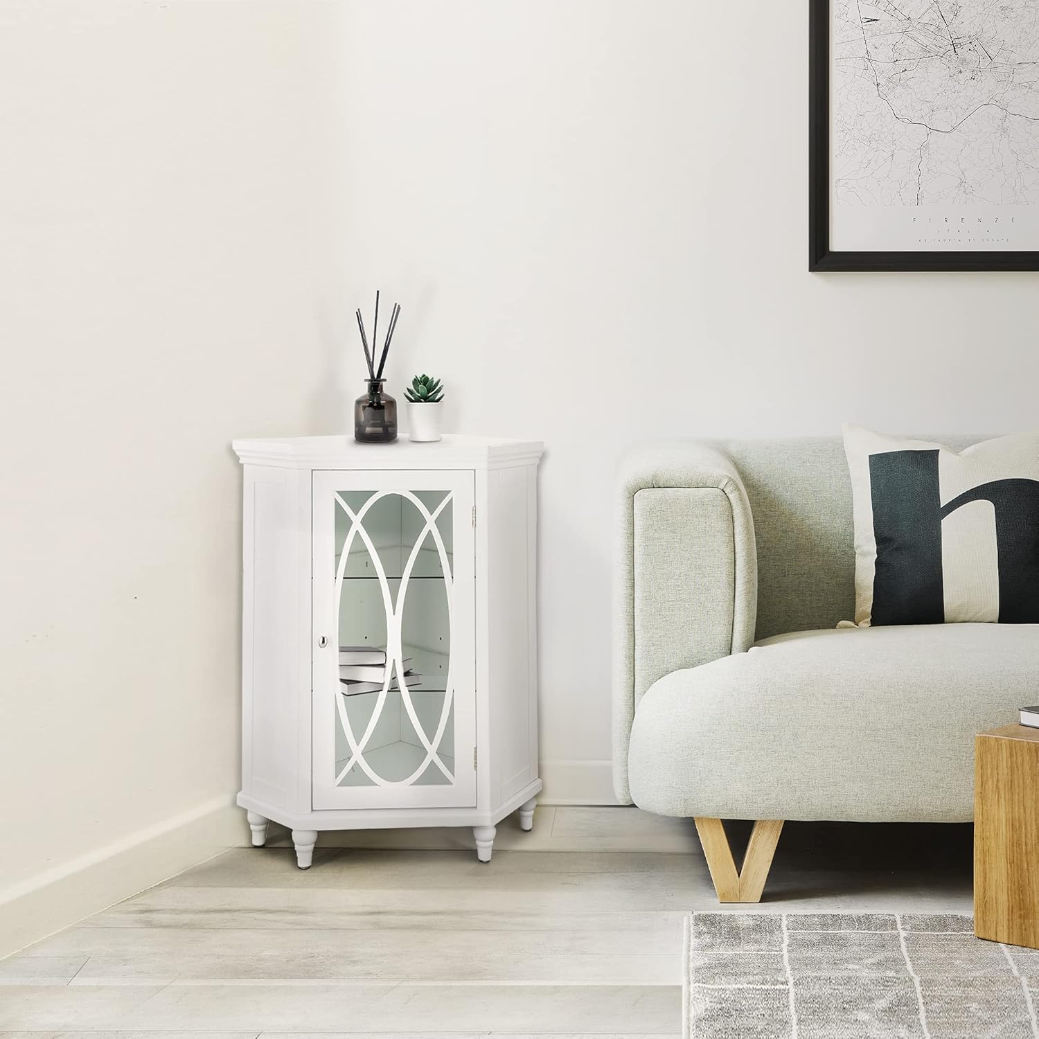 Corner Floor Cabinet D78056