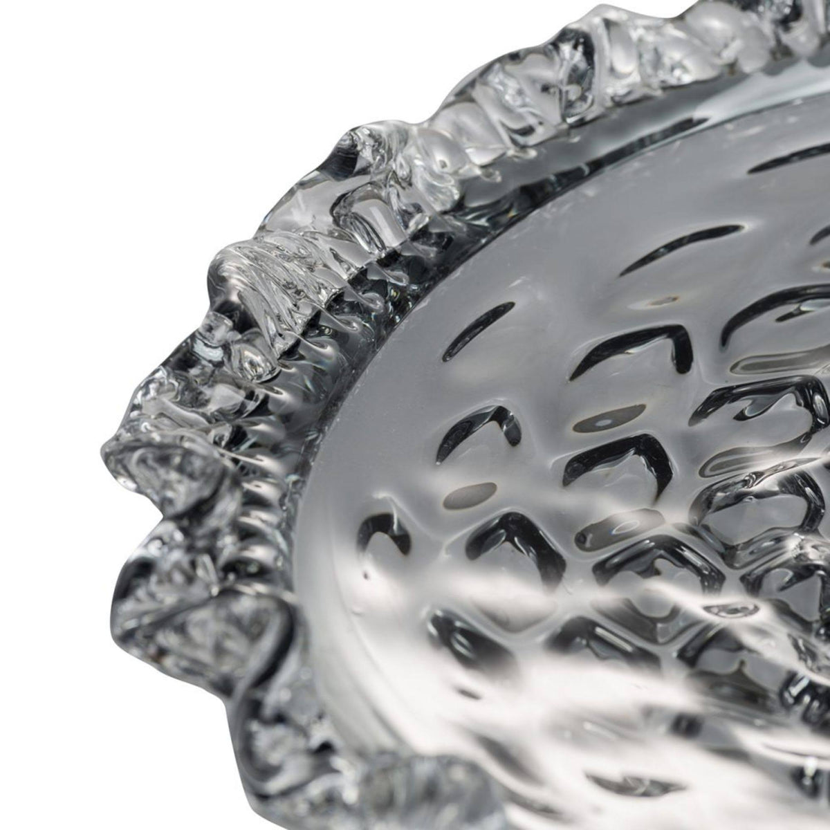 Smoke Gray Decorative Round Glass Plate Z73668