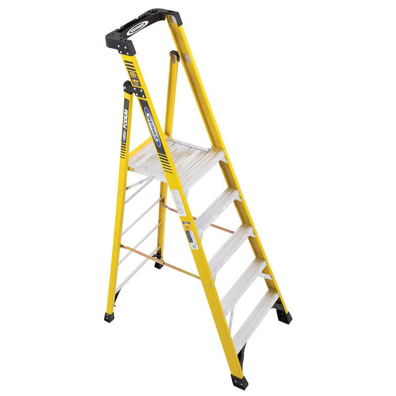 5 ft Fiberglass Podium Ladder E88091