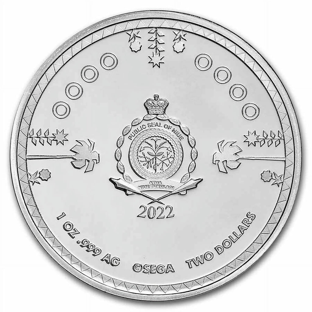 1 oz Silver Sonic Colorized Coin U775