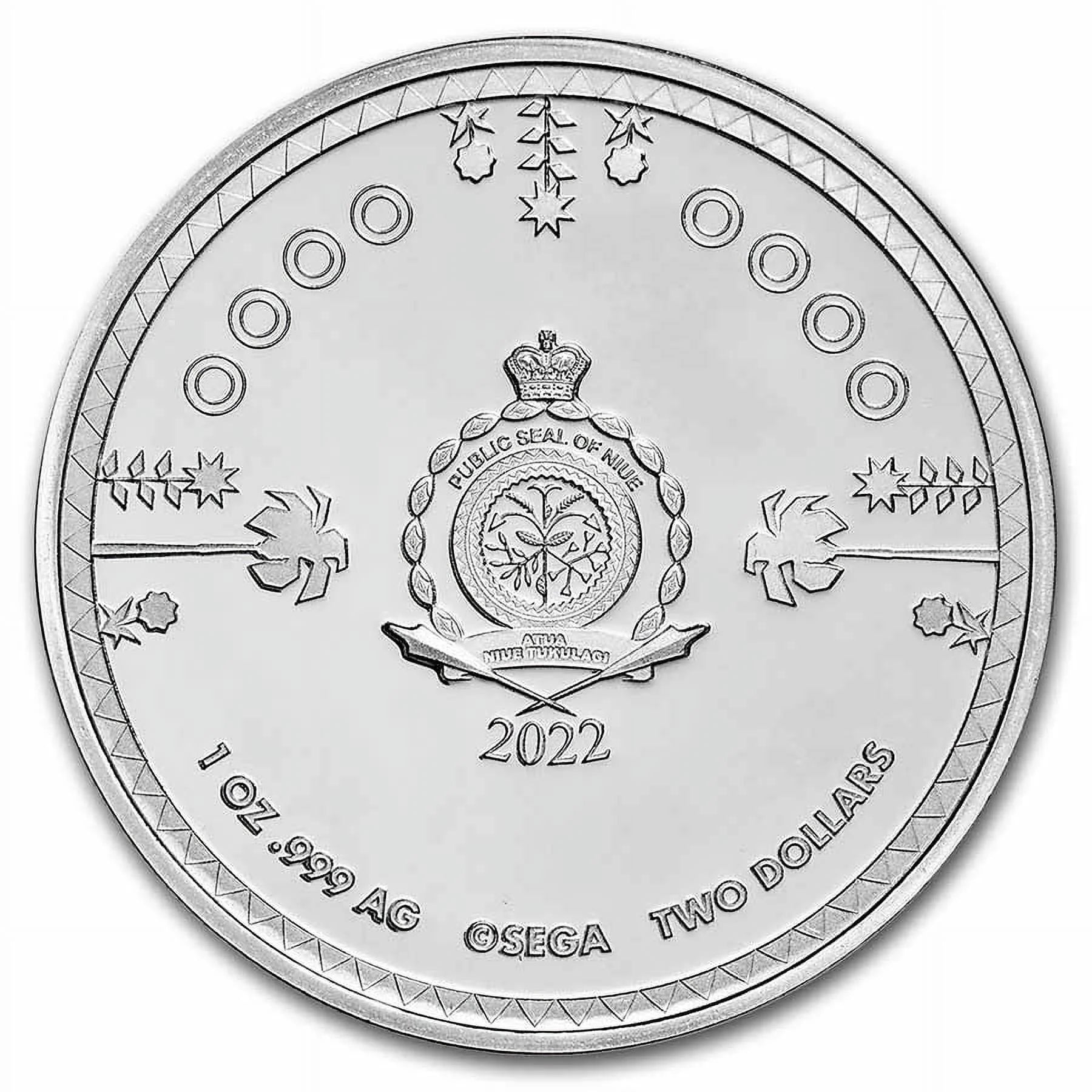 1 oz Silver Sonic Colorized Coin U775