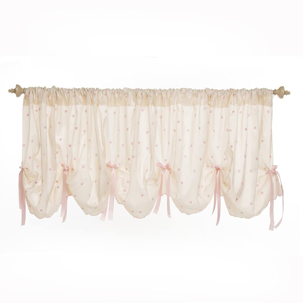 Cream/Pink Window Valance V595469