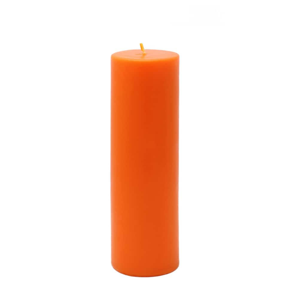Orange Pillar Candle Bulk (24-Case) P739307