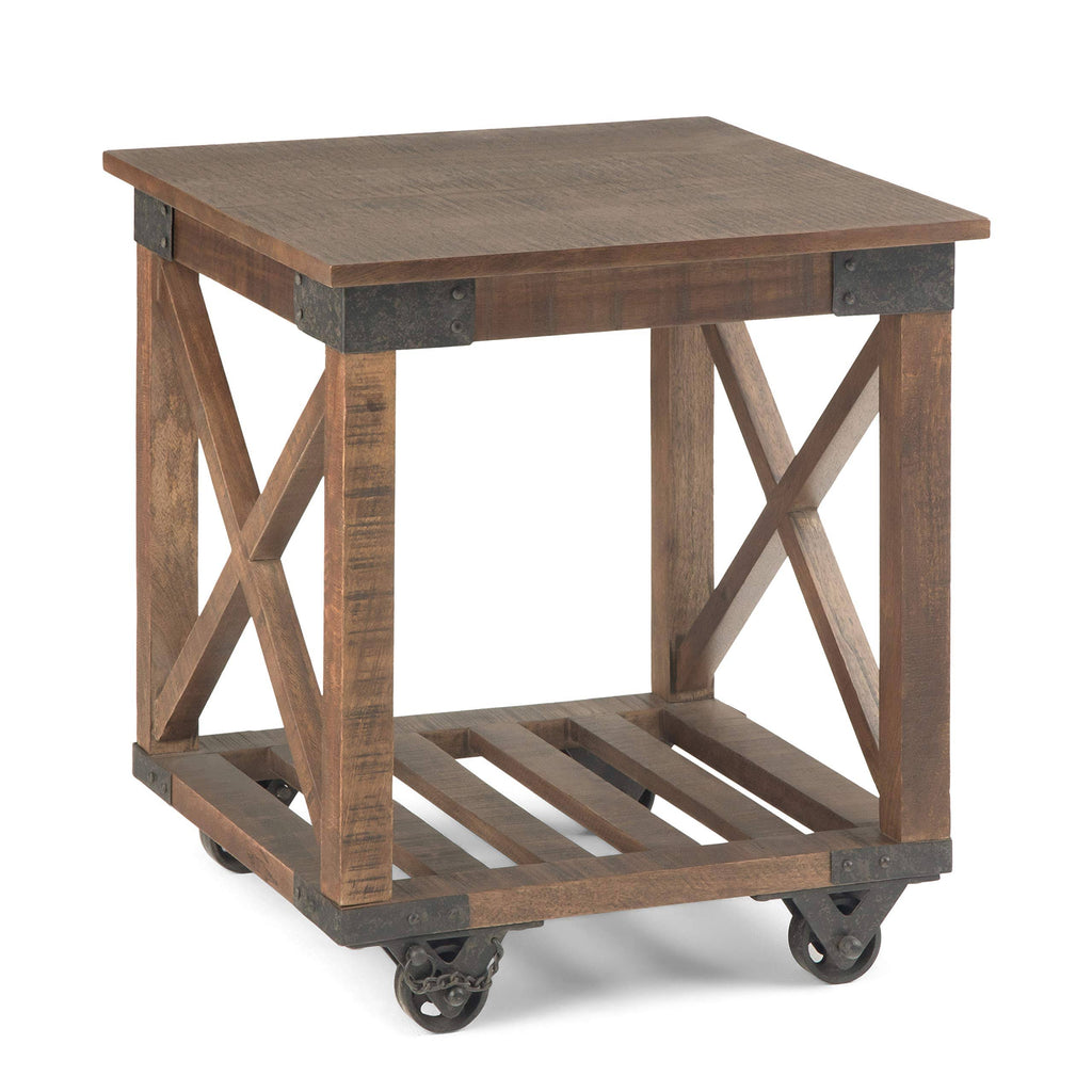 Distressed Brown End Table X819938