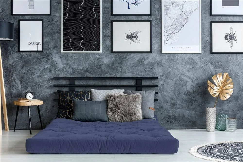 Navy Poly Foam Futon R307