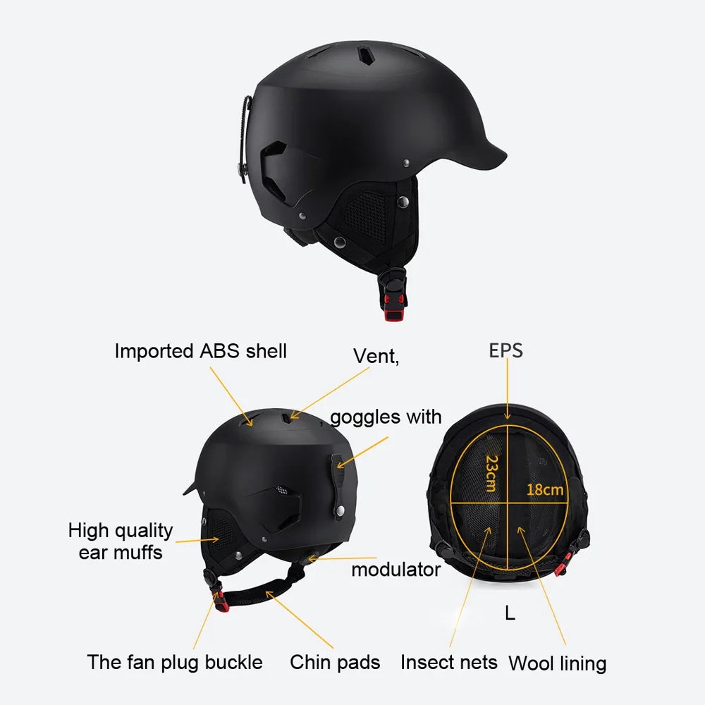 Ski Snowboard Helmets, Winter Cycling Helmets, Motorcycle Electric Bike Safety Gear U179812