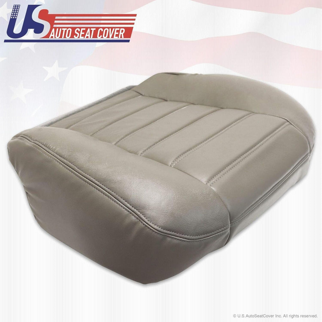 Wheat Gray Genuine Leather Seat Cover M53891