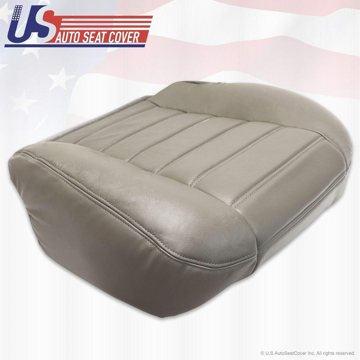 Wheat Gray Genuine Leather Seat Cover M53891