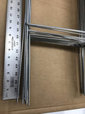 50 Pack Galvanized Metal Stake Sign Holder, 10 inch x 30 inch, 9 Gauge C4154