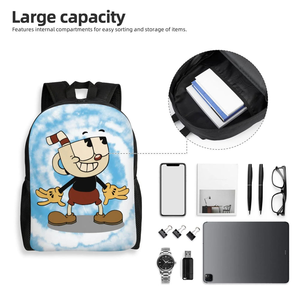 Cuphead Backpack Lightweight Unisex Daypack Bookbag Laptop Rucksack X28929