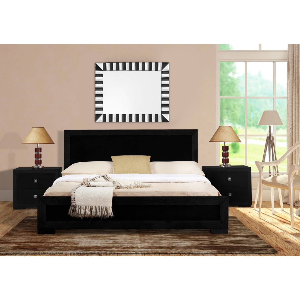 King Wooden Platform Bed M366