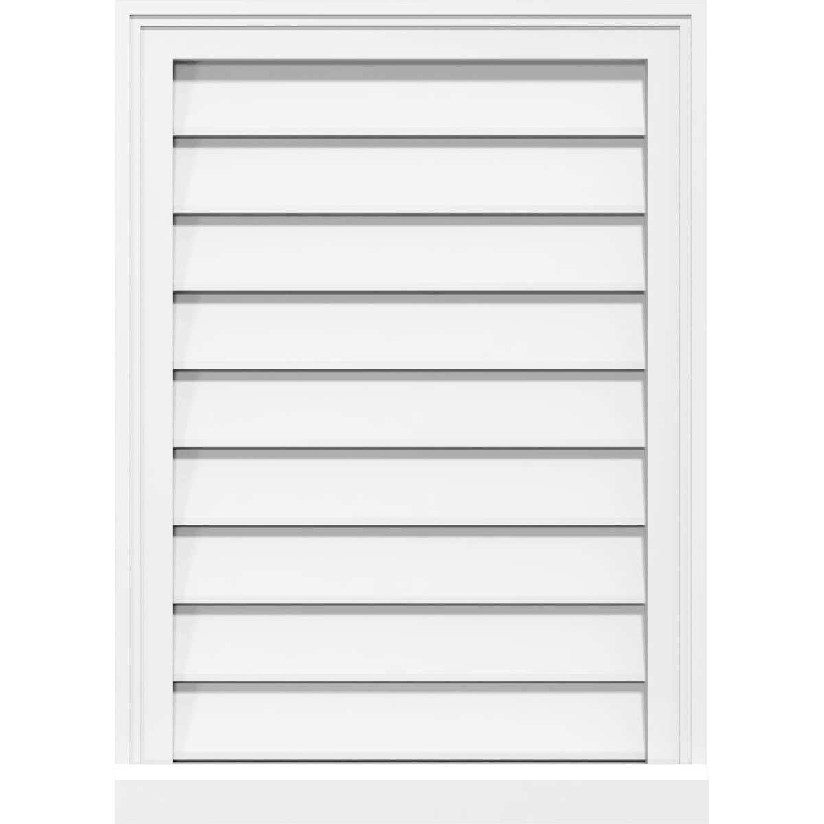 PVC Gable Vent with Brickmould Z53722
