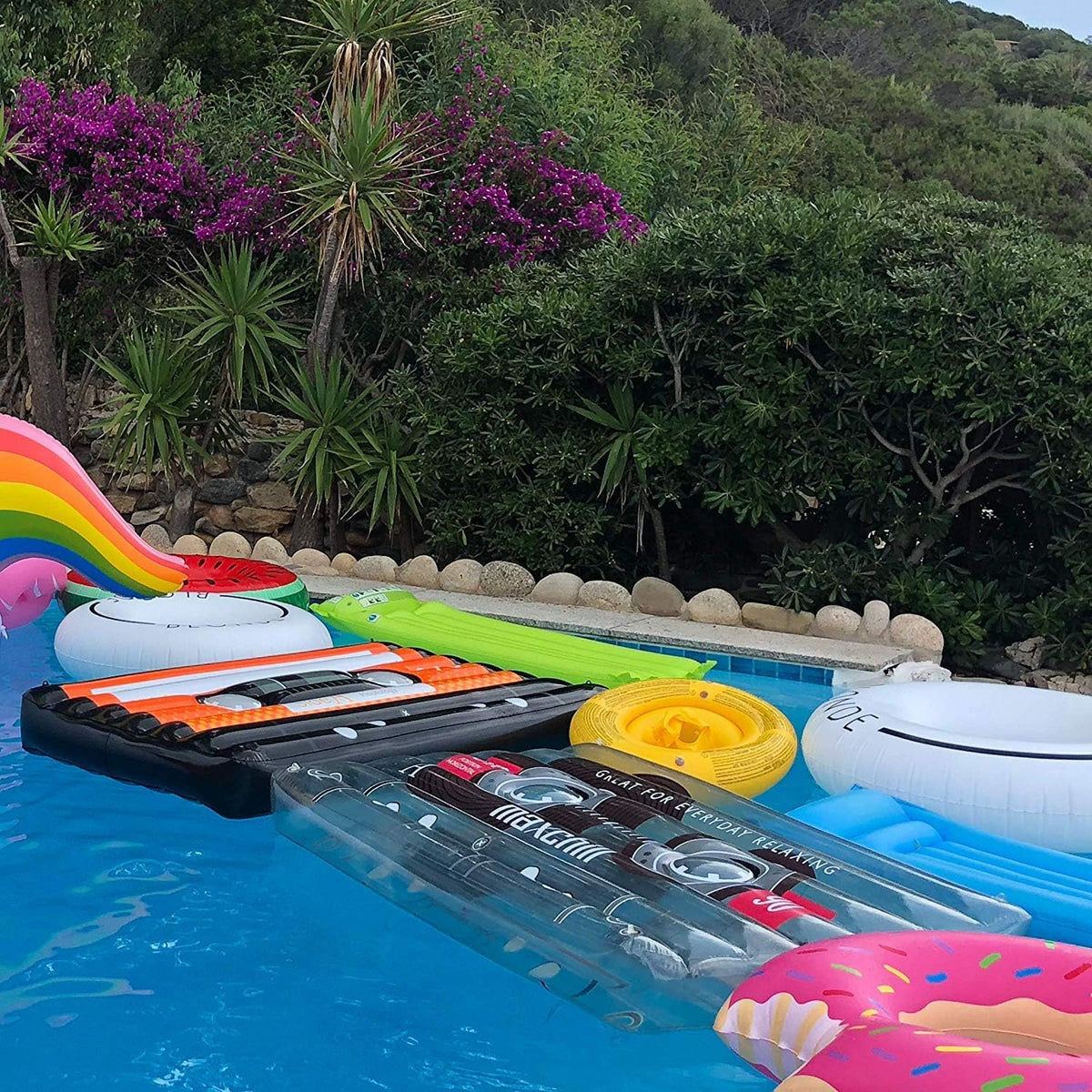 Oversized Clear Cassette Tape Pool Float Q4205