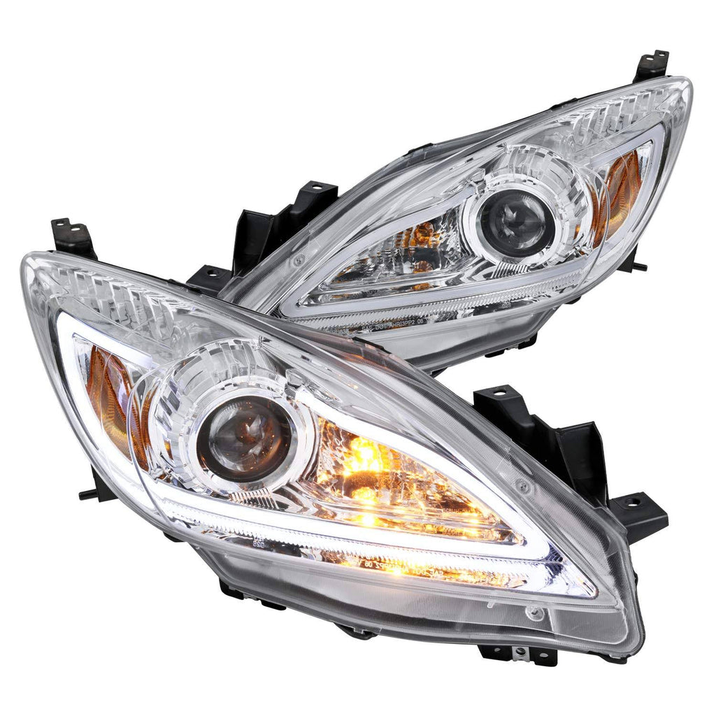 Chrome Projector Headlights with LED DRL Strip K250