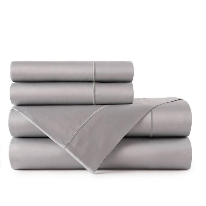 Pewter Sateen Fitted Sheet - California King F54686