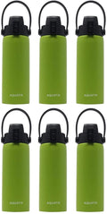 6-Pack Lime Green 21 Ounce Stainless Steel Double Wall Insulated Sports Water Bottle D70614