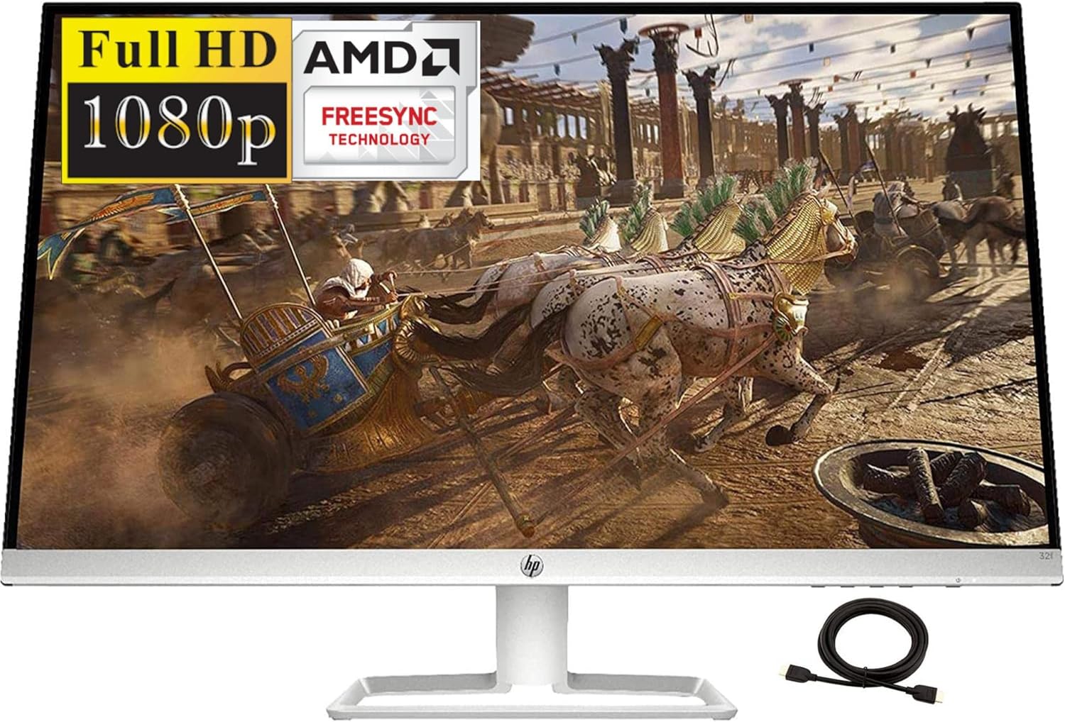 24 Widescreen IPS LED FHD 1080P Anti-Glare Monitor, 5 ms Response Time, FreeSync, HDMI VGA I196
